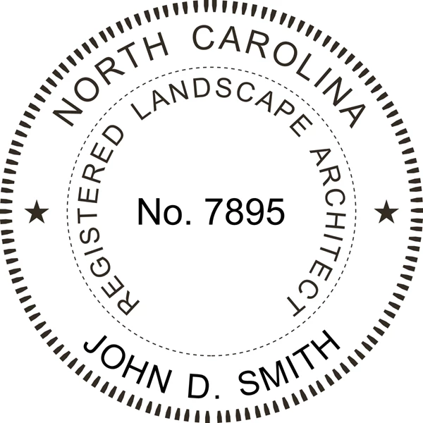 Landscape Architect Seal - Pocket - North Carolina